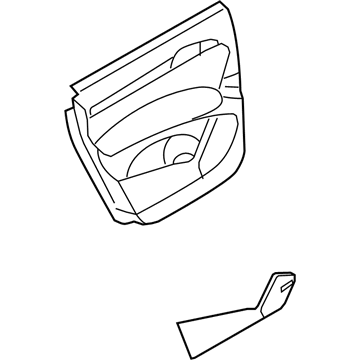 Audi 4L0-867-303-AD-WFE Door Trim Panel Audi 4L0-867-303-AD-WFE Door Trim Panel