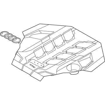 Audi S8 Engine Cover - 0P2-103-925-E