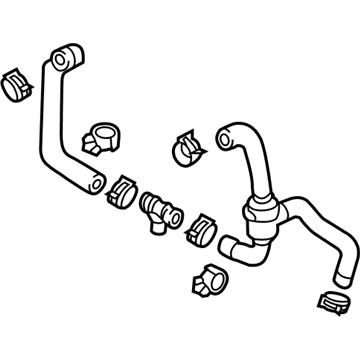 Audi 4H0-121-030-E Hose Assembly