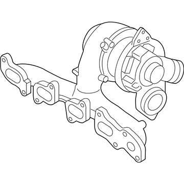 Audi 04L-253-020-M Exhaust Manifold Audi 04L-253-020-M Exhaust Manifold