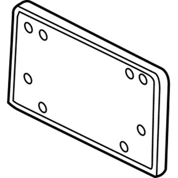 8T0-807-285-M-T94 Audi License Bracket Illustration 1 of 1