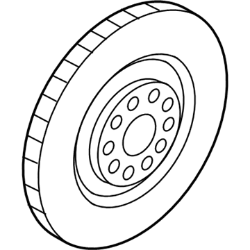 Audi Brake Rotor - 4M0-615-301-AS