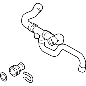Audi TTS Quattro Cooling Hose - 8J0-121-101-D