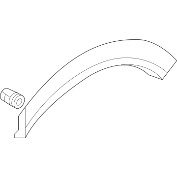 Audi 4KE-853-817-F-GRU Wheel Opening Molding 4KE-853-817-F-GRU Audi Wheel Opening Molding Illustration 1 of 1