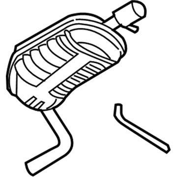 Audi A4 Exhaust Resonator - 8E0-253-609-GJ