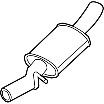 Audi TTS Quattro Exhaust Pipe - 8S0-253-409-A