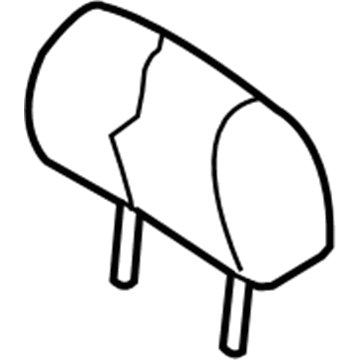 8K0-885-973-B-N18 Audi Headrest, Outer Illustration 1 of 1
