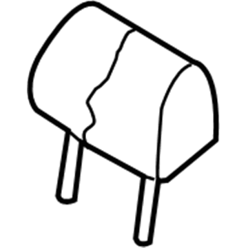 8K0-885-975-B-N18 Audi Headrest, Center Illustration 1 of 1