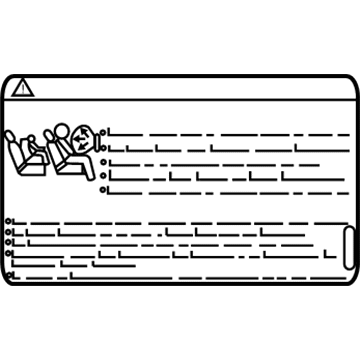 Audi 1H0-010-076-E Air Bag Label Audi 1H0-010-076-E Air Bag Label