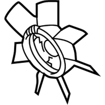 Audi Radiator fan - 077-121-301-B