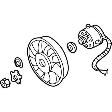 Audi Radiator fan - 8D0-959-455-C