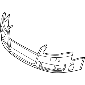 Audi A4 Bumper Cover - 8E0-807-105-D-GRU