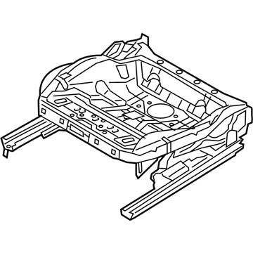 Audi 5QF-881-106-F Seat Frame 5QF-881-106-F Audi Seat Frame Illustration 1 of 1