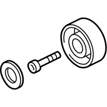 Audi A4 Timing Belt Idler Pulley - 06E-903-341-H