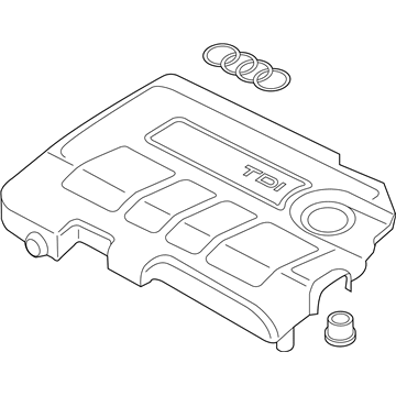 Audi A3 Engine Cover - 04L-103-925-R