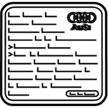 Audi 8F0-010-530 Info Label