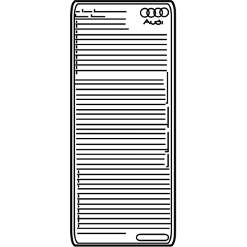 Audi 8K1-010-503-K Fuse Box Label