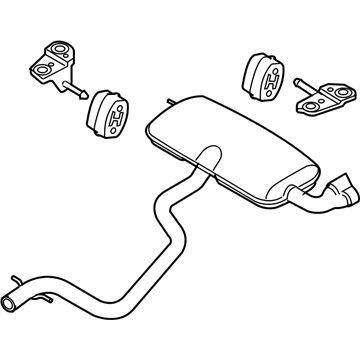 Audi TTS Quattro Exhaust Pipe - 8J0-253-181-Q