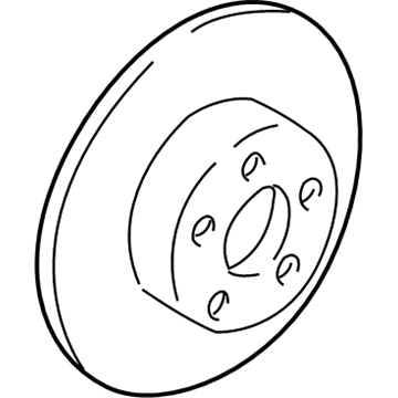 Audi 100 Brake Rotor - 443-615-301-B