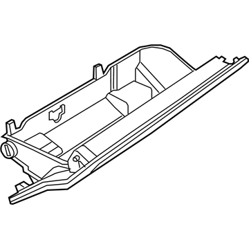 8W1-880-122-6PS Audi Glove Box Door Illustration 1 of 1