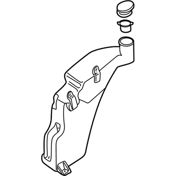 Audi A8 Windshield Washer Fluid Reservoir - 4D0-955-451-D