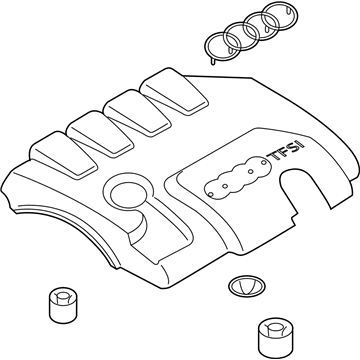 Audi A4 Quattro Engine Cover - 06J-103-925-AG