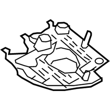 Audi A4 Oil Pan Baffle - 06H-103-138-E