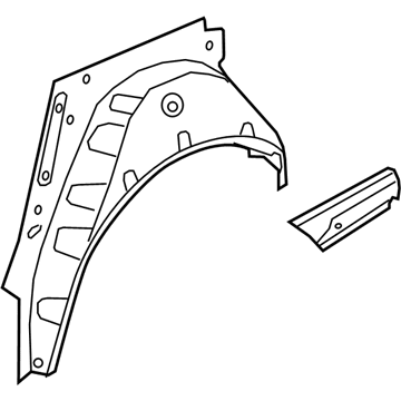 Audi A4 allroad Wheelhouse - 8W0-809-410-TA