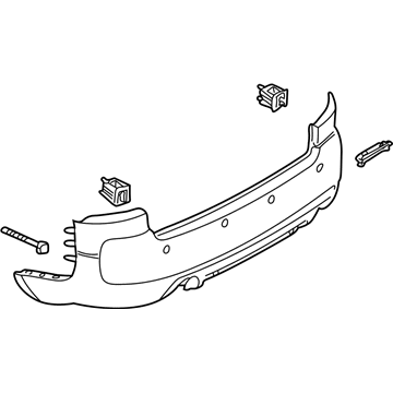 Audi Allroad Quattro Bumper Cover - 4Z7-807-303-B-GRU
