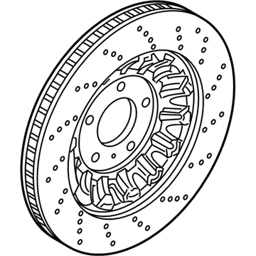 Audi TT RS Quattro Brake Rotor - 8S0-615-301-L