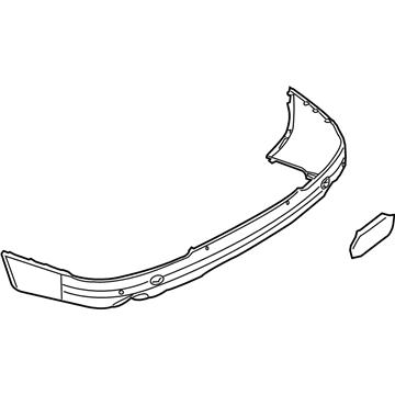 Audi Q7 Bumper Cover - 4L0-807-434-L-GRU