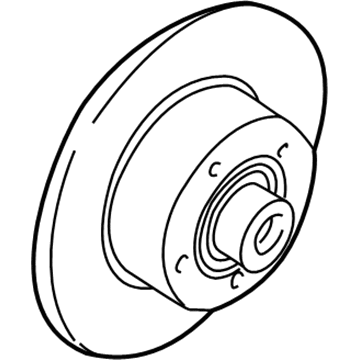 Audi 100 Brake Rotor - 8D0-615-601-A