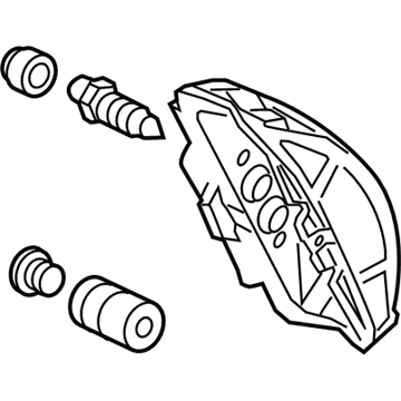 Audi S8 Brake Caliper Repair Kit - 4H0-615-124-B