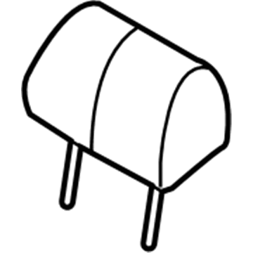 Audi 4G0-885-975-AB-BC3 Headrest, Center Audi 4G0-885-975-AB-BC3 Headrest, Center