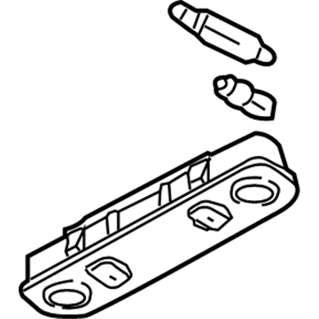 Audi 8E0-947-111-A-6PS Rear Overhead Lamp
