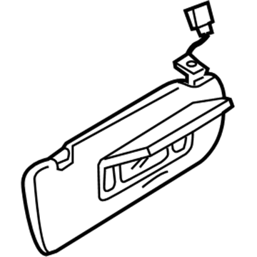 Audi A4 Sun Visor - 8E0-857-552-R-5B9