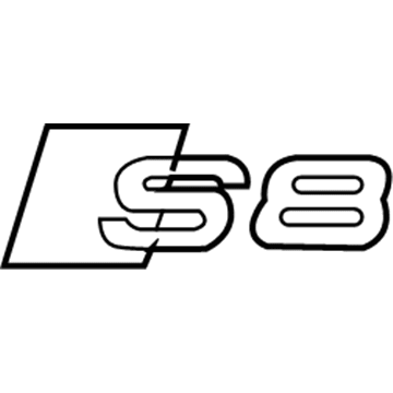 Audi S8 Emblem - 4D0-853-735-A-2ZZ