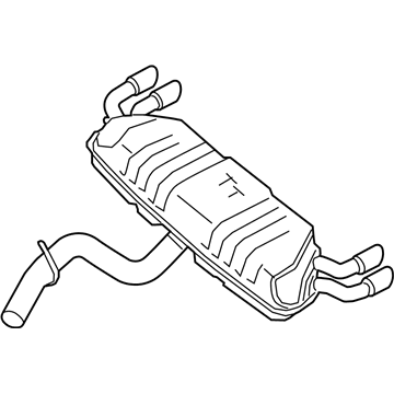 Audi TTS Quattro Exhaust Pipe - 8S0-253-609-N