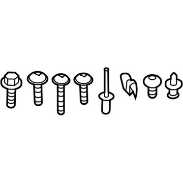 Audi V04-017-001-BD Bumper Cover Hardware Kit V04-017-001-BD Audi Bumper Cover Hardware Kit Illustration 1 of 1