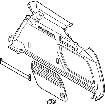 Audi 4K9-863-880-D-TPS Trunk Side Trim Audi 4K9-863-880-D-TPS Trunk Side Trim