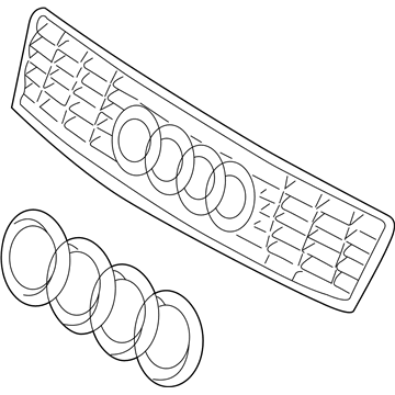 Audi S4 Grille - 8E0-853-651-D-3SR