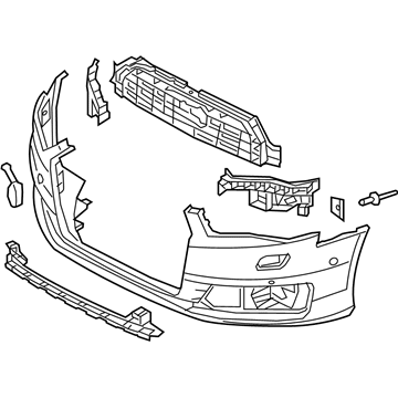 Audi A6 Bumper Cover - 4G0-807-065-AF-GRU
