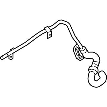 Audi 8W0-122-449-CH Hose & Tube Assembly 8W0-122-449-CH Audi Hose & Tube Assembly Illustration 1 of 1