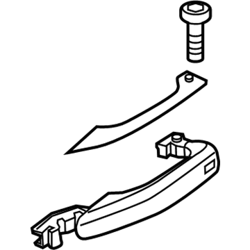 Audi S7 Exterior Door Handle - 4H0-837-206-GRU