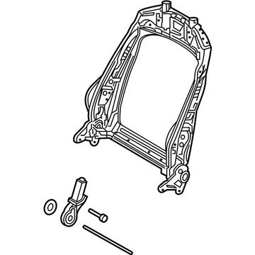 4M0-881-045-P Audi Seat Back Frame Illustration 1 of 1