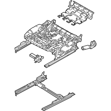 Audi 5WA-881-106-M Cushion Frame 5WA-881-106-M Audi Cushion Frame Illustration 1 of 1