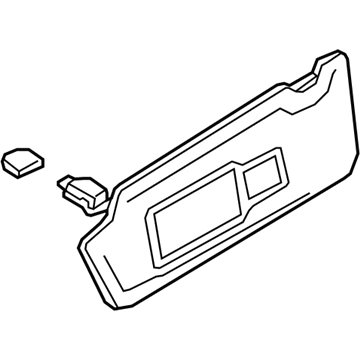 Audi A5 Sportback Sun Visor - 8W0-857-552-AM-RS8