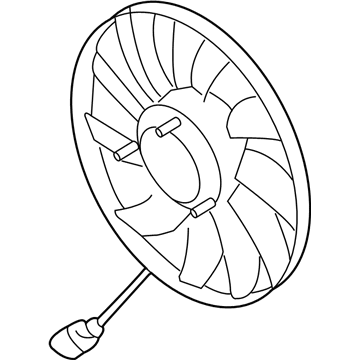 Audi TTS Quattro Radiator fan - 1K0-959-455-FR