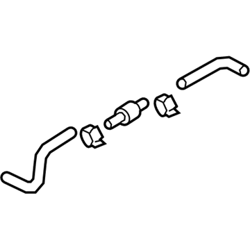 Audi A3 Quattro Radiator Hose - 1K0-121-096-A