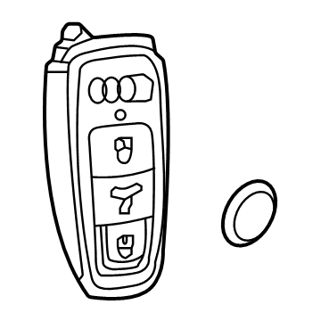 Audi Key Fob - 4N0-959-754-BC-TKE
